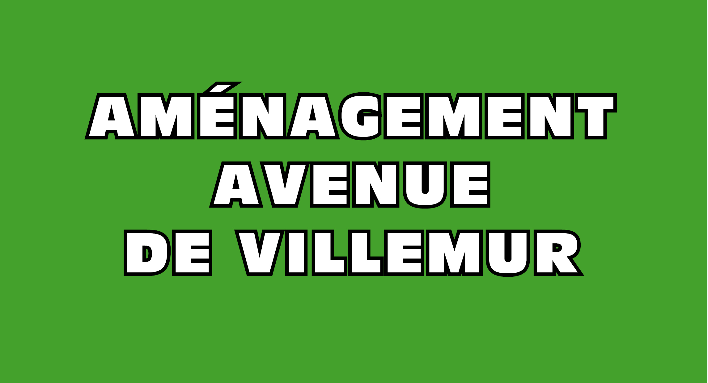 Aménagement avenue de Villemur